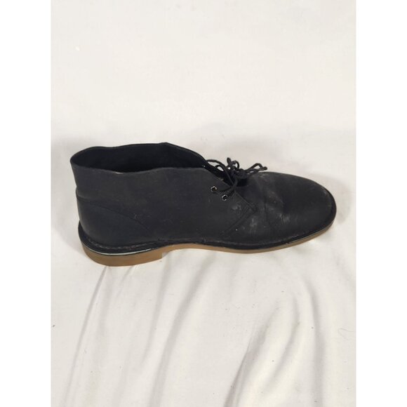 Clarks Mens Bushacre Chukka Boot Black Comfort Preppy Oiled Leather US/11 - Picture 4 of 9